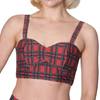 Banned - Wild plains tartan Bikini top - Red Product image